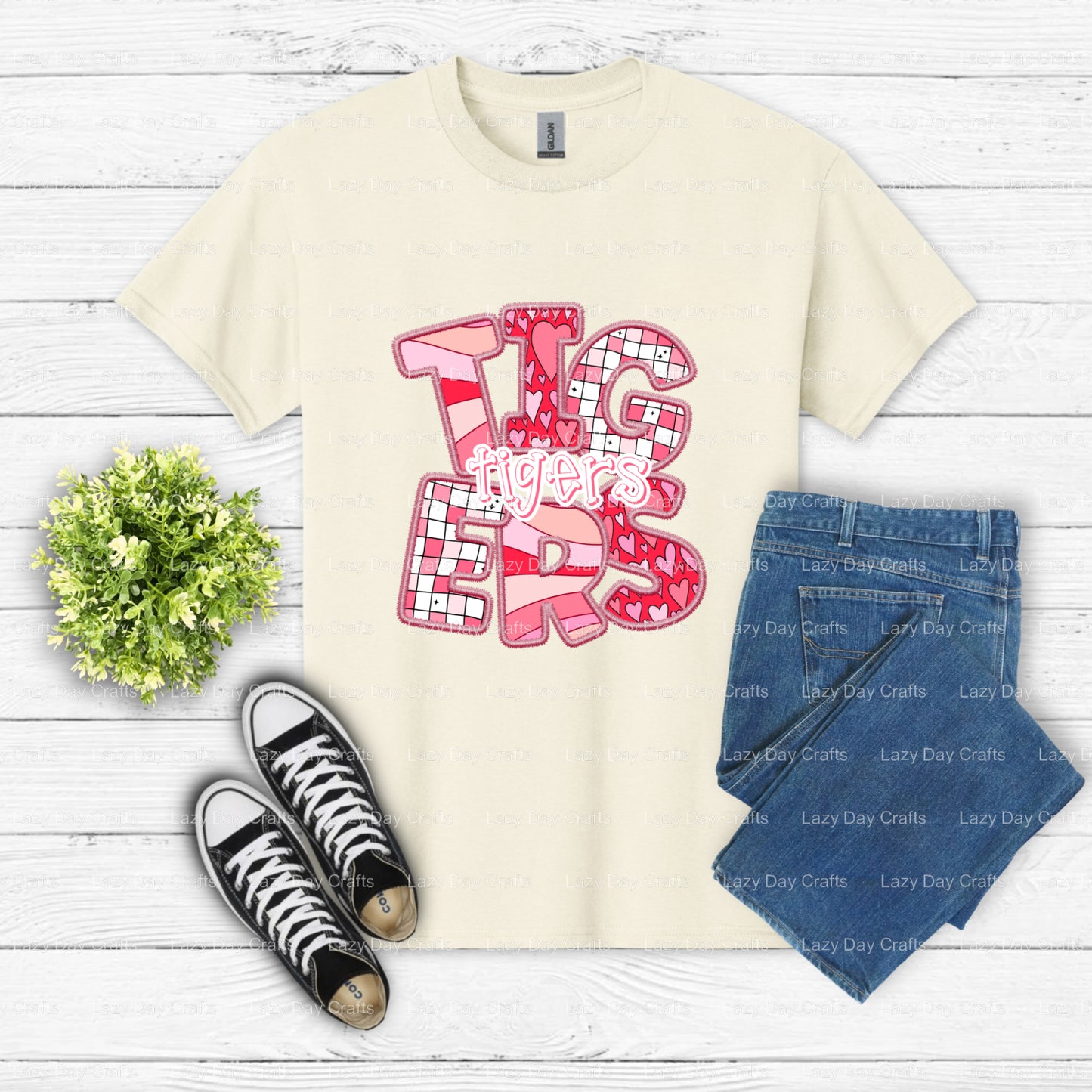 TIGERS Roaring Head – School Spirit DTF Transfer (view 2 of 2) – by Lazy Day Crafts – DTF Transfers – mascot, spirit wear