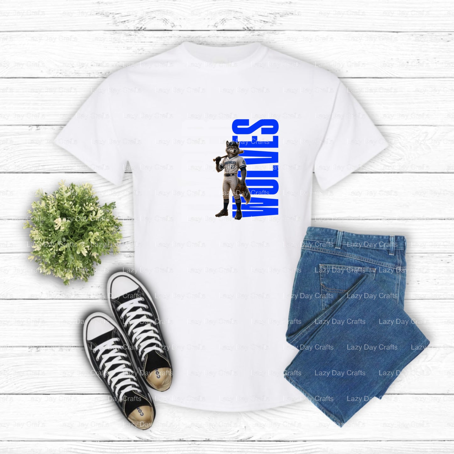 TIMBERWOLVES BASEBALL – School Spirit DTF Transfer (view 1 of 2) – by Lazy Day Crafts – DTF Transfers – School Spirit, Mas...
