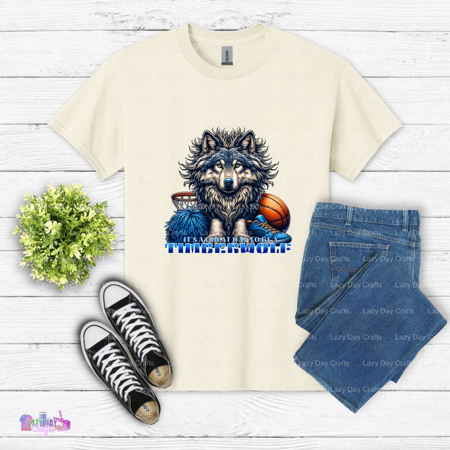 TIMBERWOLVES BASKETBALL EST. 1989 – Sports DTF Transfer (view 1 of 2) – by Lazy Day Crafts – DTF Transfers – Timberwolves,...