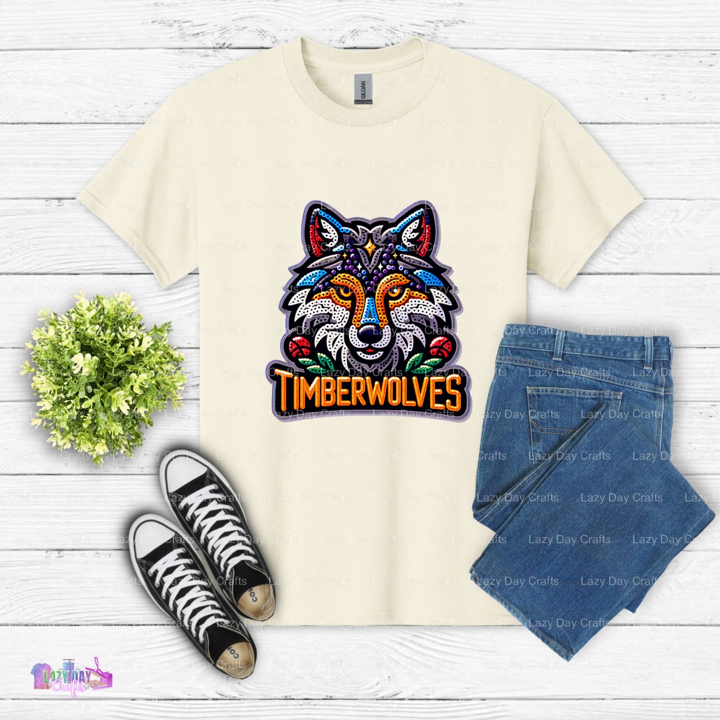 TIMBERWOLVES BASKETBALL Logo – Sports DTF Transfer (view 1 of 2) – by Lazy Day Crafts – DTF Transfers – Sports, Apparel Decor