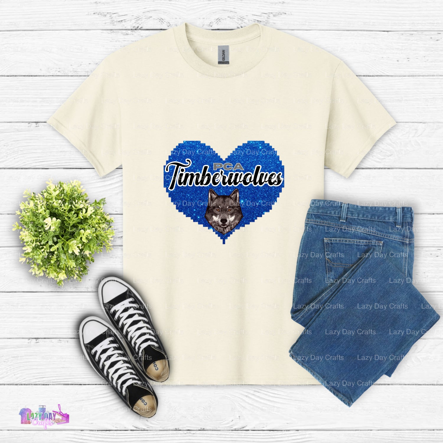 Timberwolves Basketball Wolf Head – Sports Fan DTF Transfer (view 2 of 2) – by Lazy Day Crafts – DTF Transfers – Sports Fa...