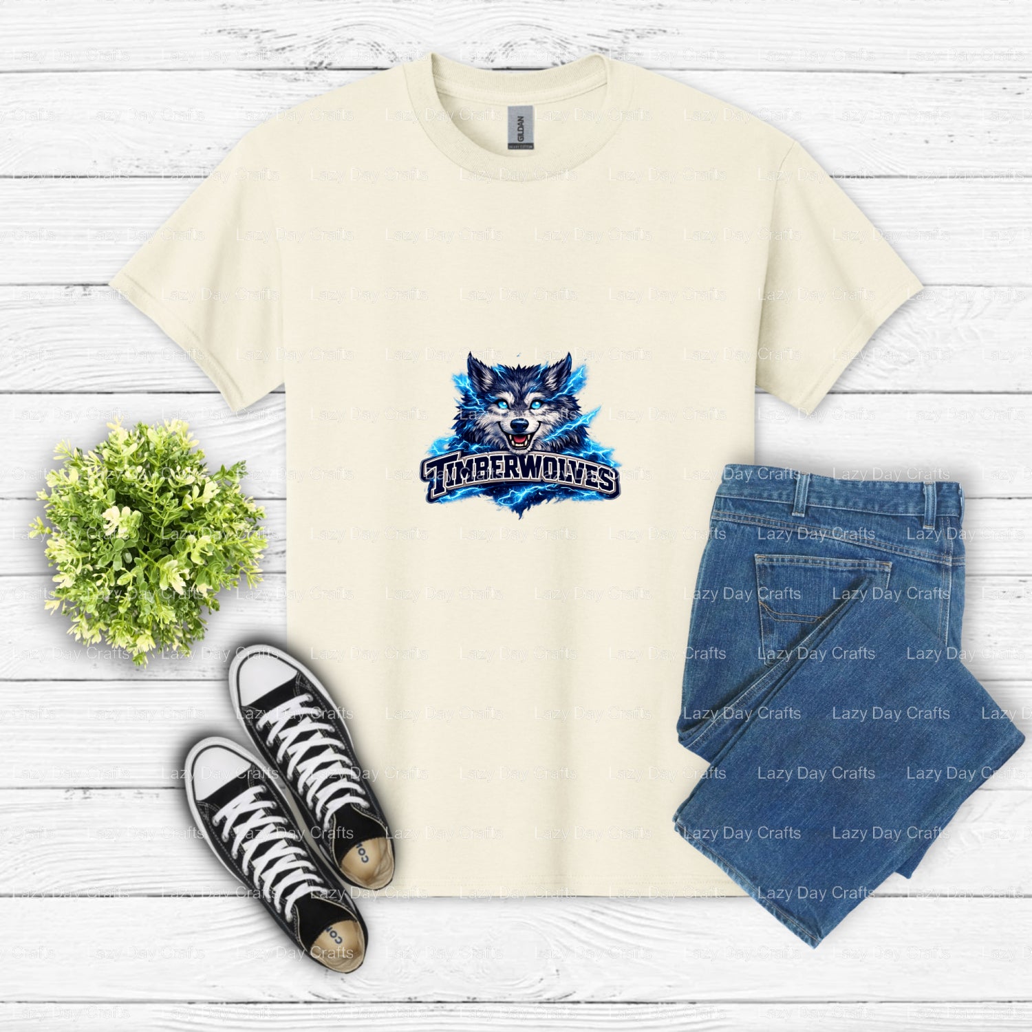 Timberwolves – DTF Transfer (view 1 of 2) – by Lazy Day Crafts – DTF Transfers – DTF Transfers, Premade DTF