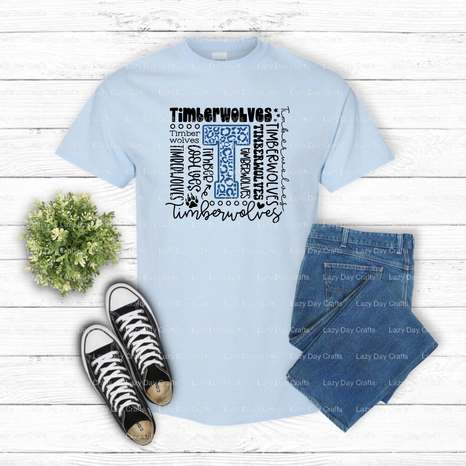 Timberwolves – DTF Transfer (view 1 of 2) – by Lazy Day Crafts – DTF Transfers – DTF Transfers, Premade DTF