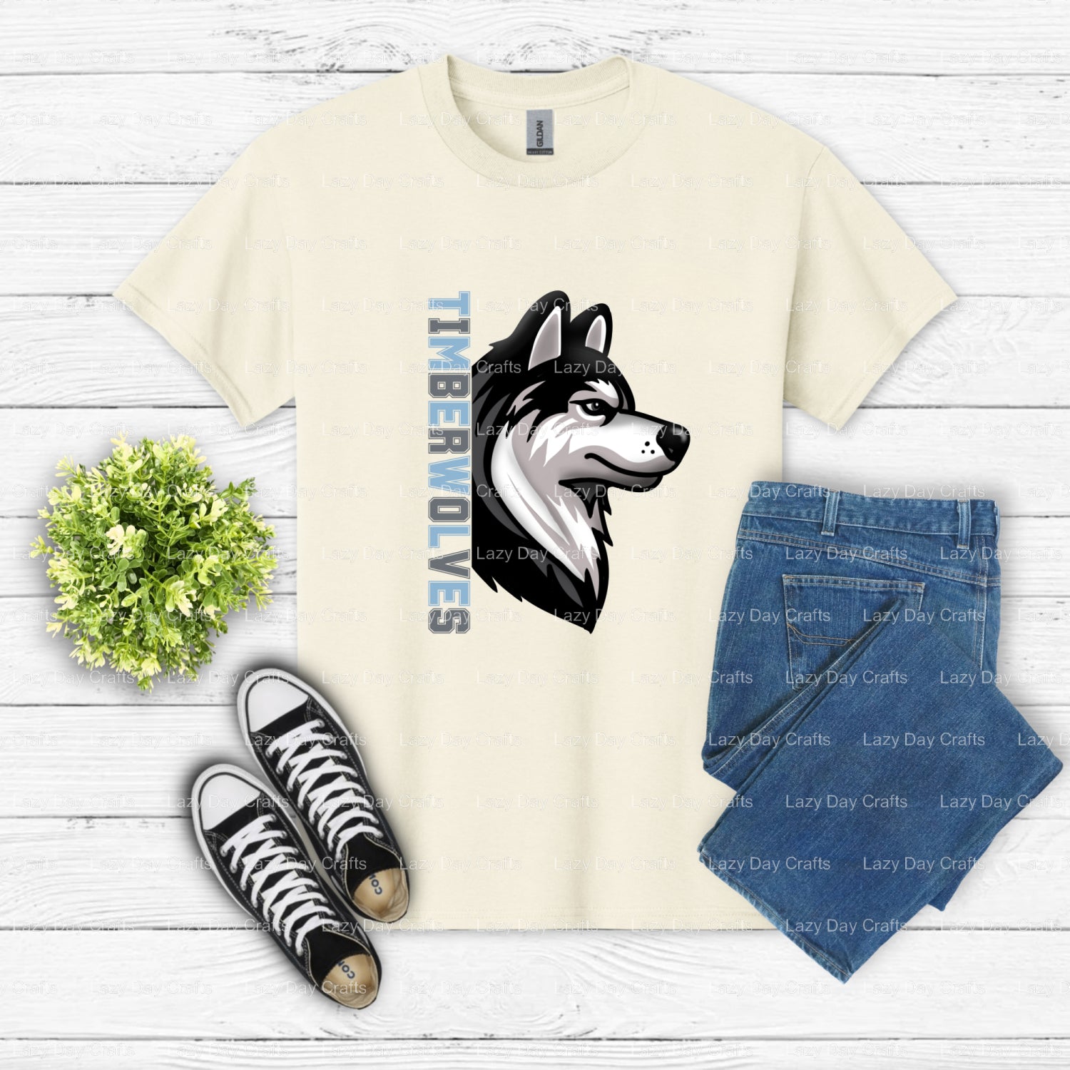 TIMBERWOLVES – DTF Transfer (view 2 of 2) – by Lazy Day Crafts – DTF Transfers – DTF Transfers, Premade DTF