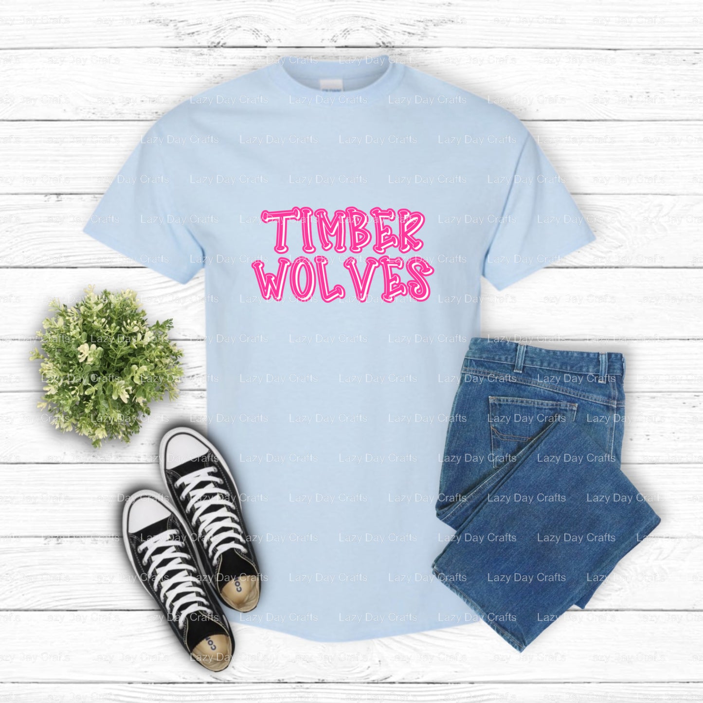 TIMBERWOLVES – DTF Transfers (view 1 of 2) – by Lazy Day Crafts – DTF Transfers, Premade DTF
