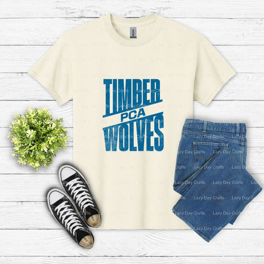 TIMBERWOLVES – Fan Gear DTF Transfer (view 1 of 2) – by Lazy Day Crafts – DTF Transfers – DTF Transfers, Premade DTF