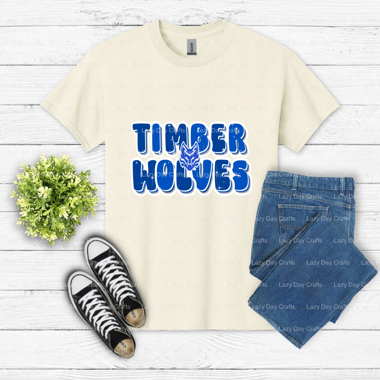 Timberwolves – Fan Gear DTF Transfer (view 2 of 2) – by Lazy Day Crafts – DTF Transfers – DTF Transfers, Premade DTF