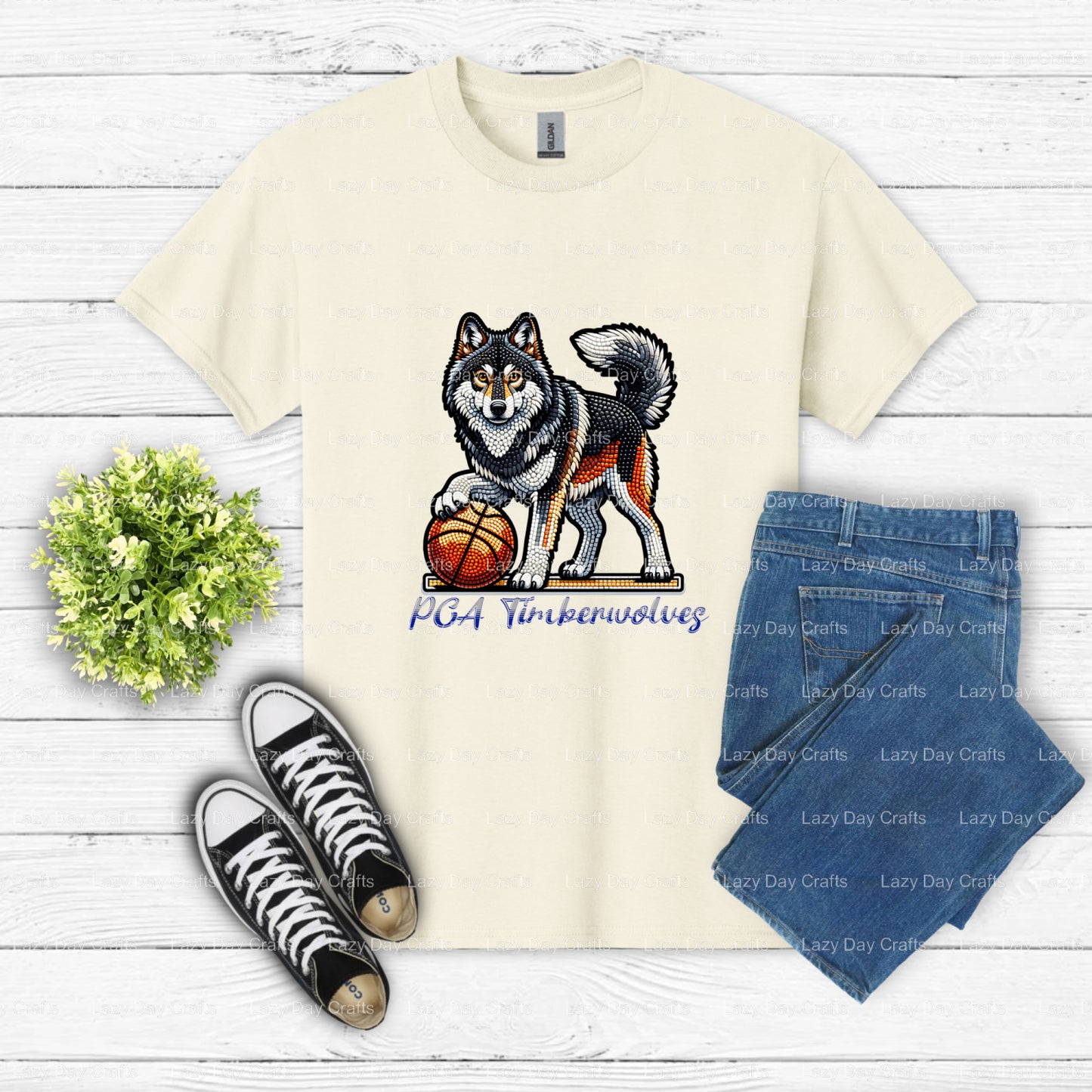 TIMBERWOLVES – Fan Gear DTF Transfer (view 2 of 2) – by Lazy Day Crafts – DTF Transfers – DTF Transfers, Apparel