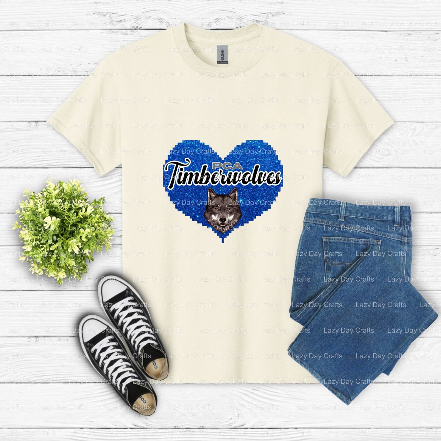 Timberwolves Fan Gear – DTF Transfer (view 2 of 2) – by Lazy Day Crafts – DTF Transfers – DTF Transfers, Premade DTF