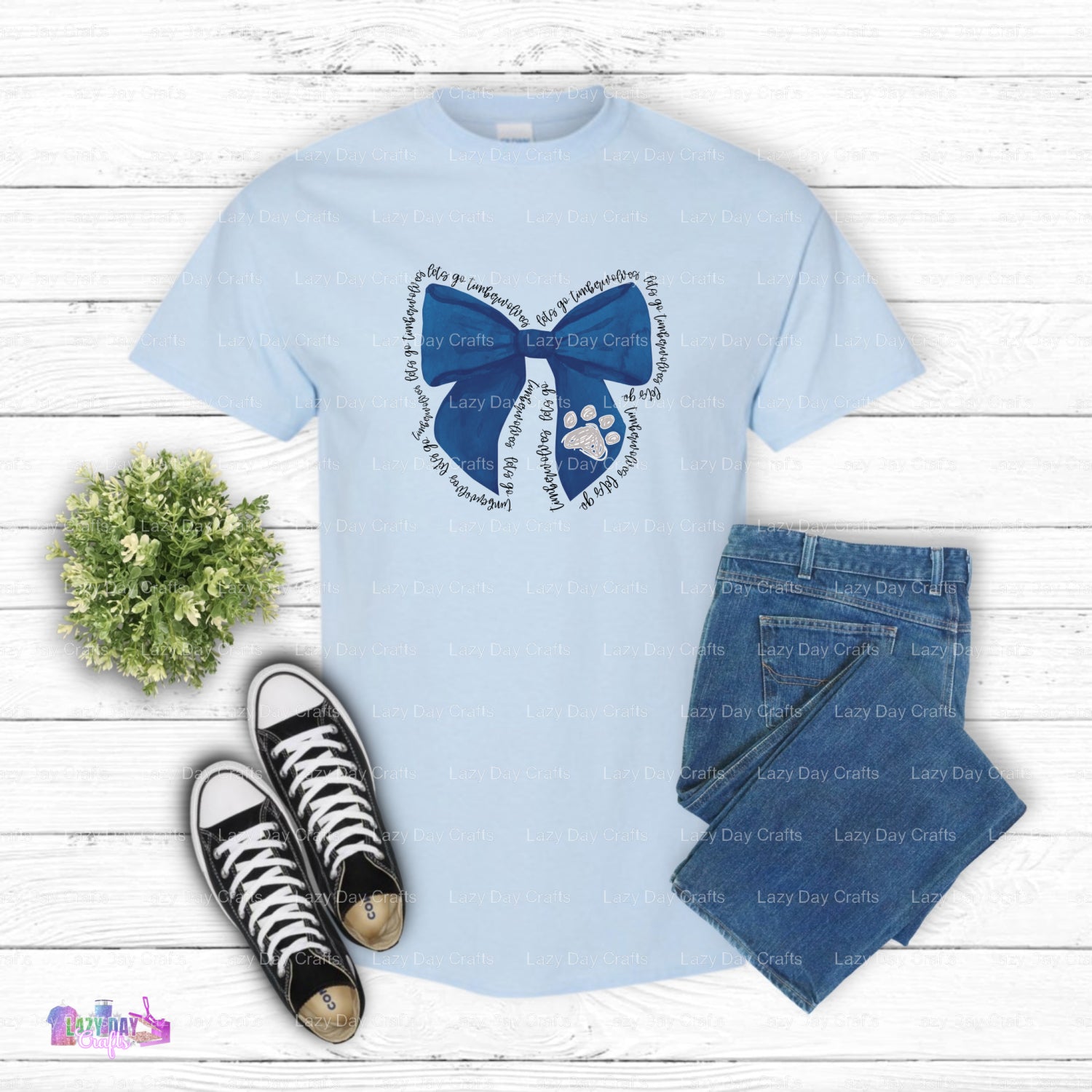 Timberwolves Logo Pink Bow – Basketball Fan DTF Transfer (view 1 of 2) – by Lazy Day Crafts – DTF Transfers – Timberwolves...