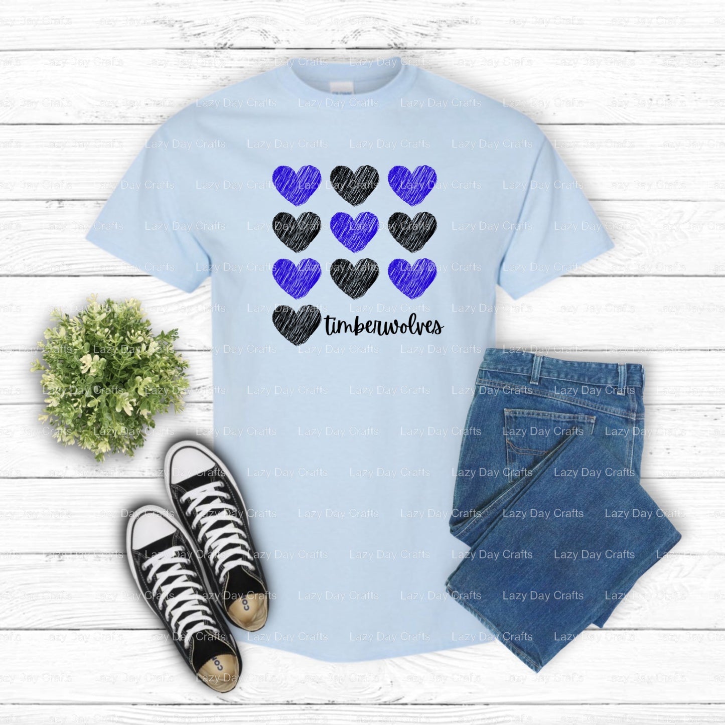 Timberwolves Mascot Fan Gear DTF Transfer (view 2 of 2) – by Lazy Day Crafts – DTF Transfers – DTF Transfers, Premade DTF