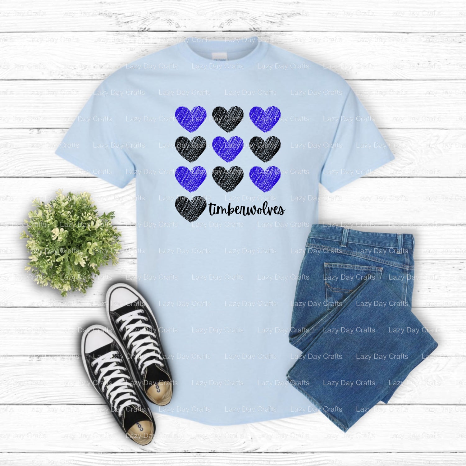 Timberwolves Mascot Fan Gear DTF Transfer (view 2 of 2) – by Lazy Day Crafts – DTF Transfers – DTF Transfers, Premade DTF