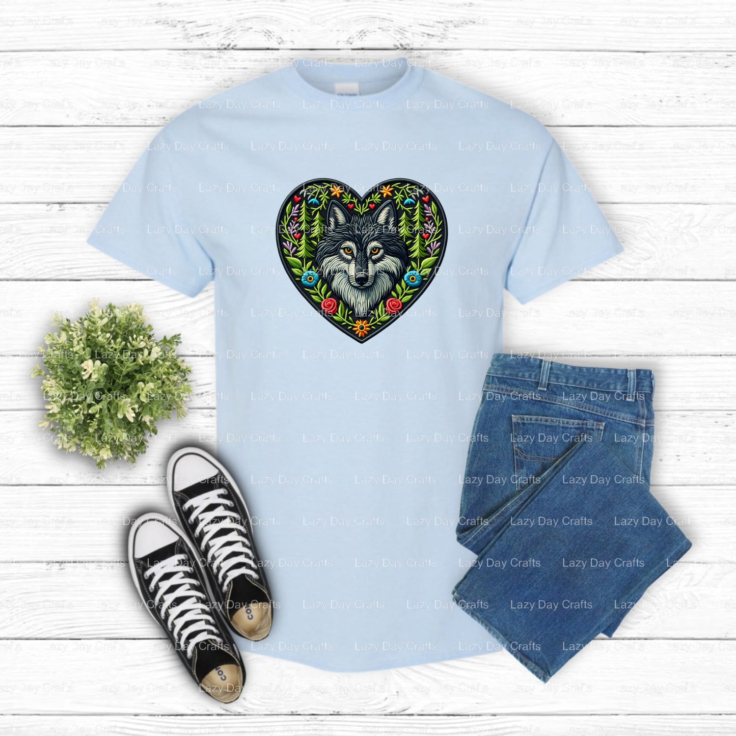 Timberwolves Mascot – Fan Gear DTF Transfer (view 2 of 2) – by Lazy Day Crafts – DTF Transfers – DTF Transfers, Premade DTF