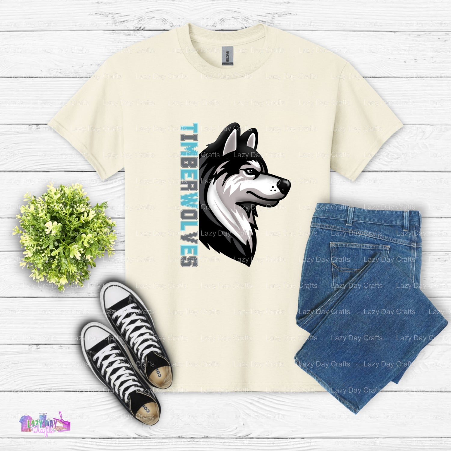 TIMBERWOLVES NBA Team Logo – DTF Transfer (view 1 of 2) – by Lazy Day Crafts – DTF Transfers – Sports, Basketball