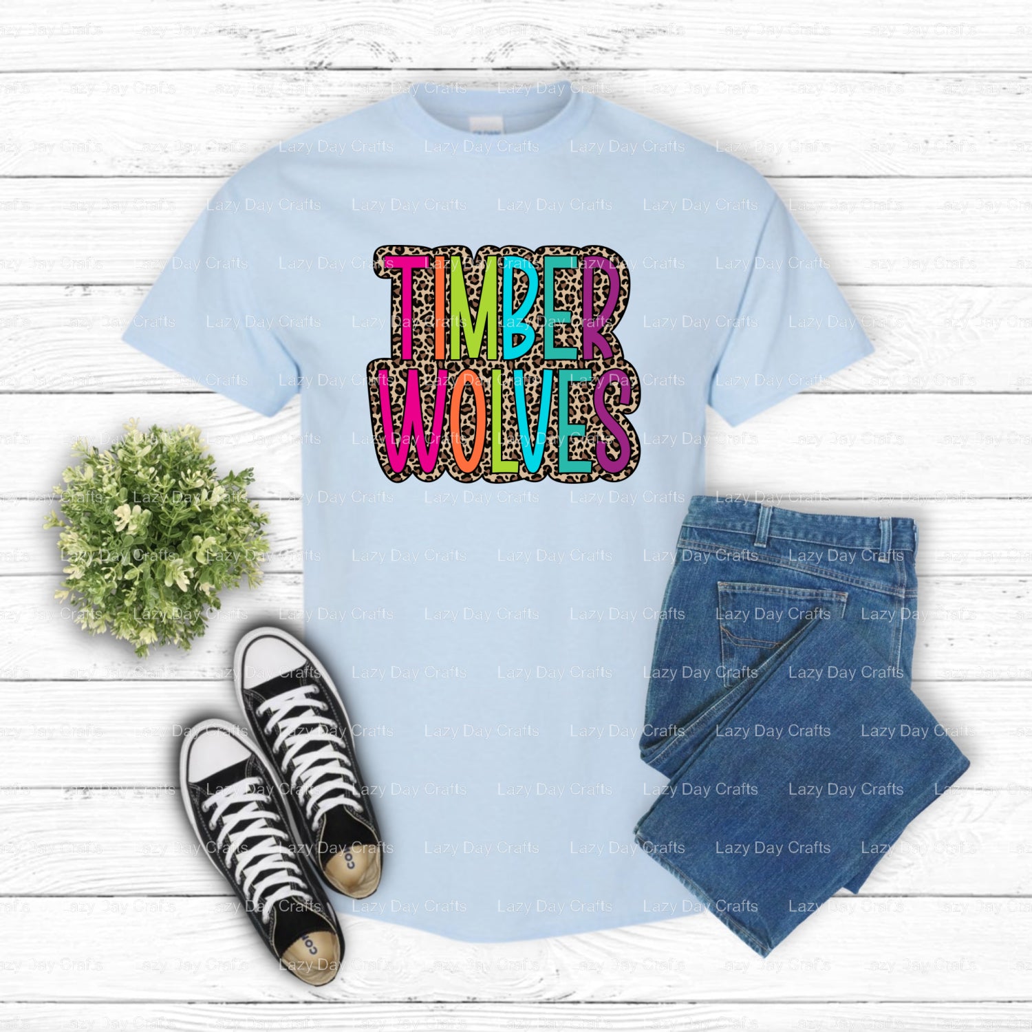 TIMBERWOLVES – Ready to Press DTF Transfer (view 2 of 2) – by Lazy Day Crafts – DTF Transfers – DTF Transfers, Premade DTF