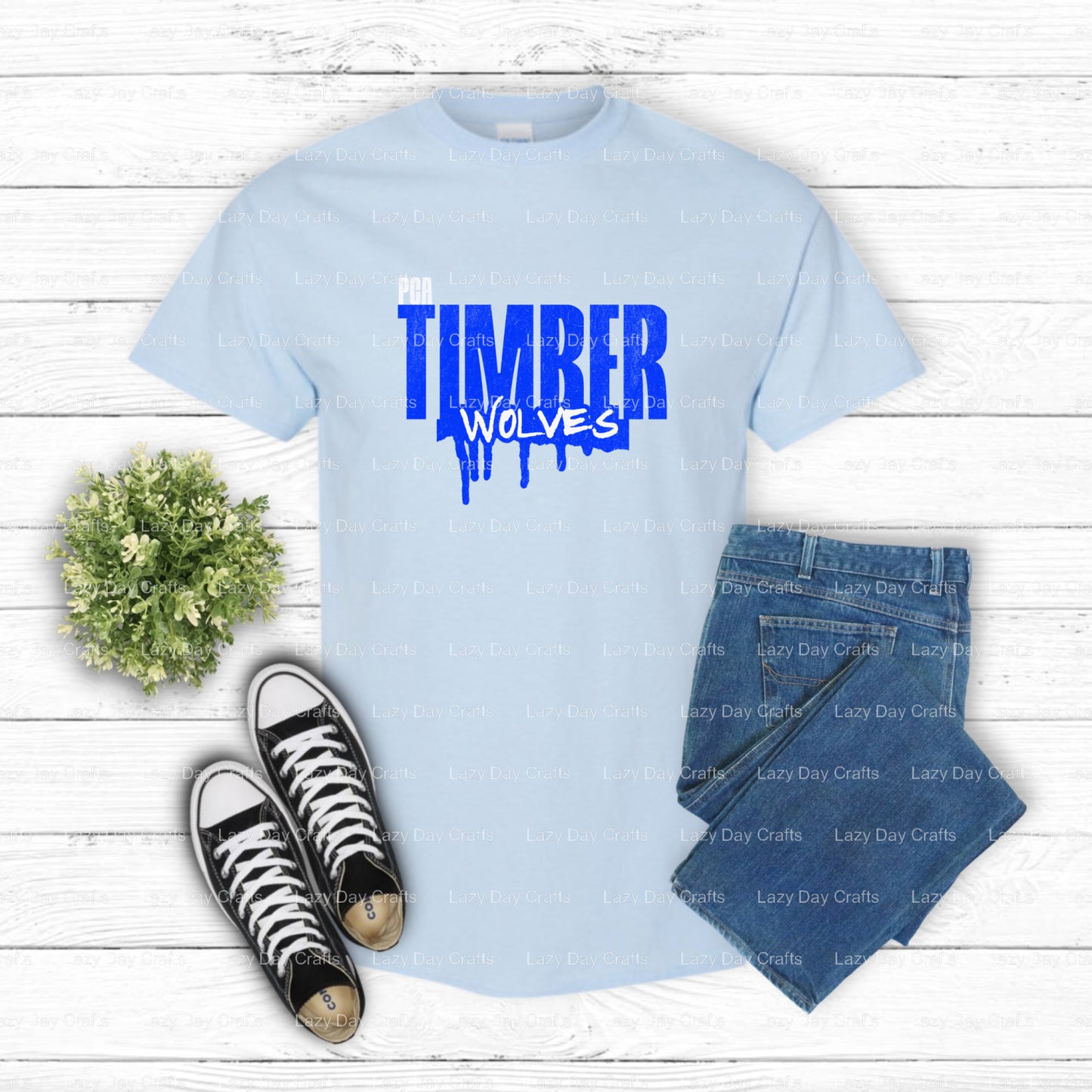 Timberwolves – School Spirit DTF Transfer (view 1 of 2) – by Lazy Day Crafts – DTF Transfers – School Spirit, Mascot DTF T...