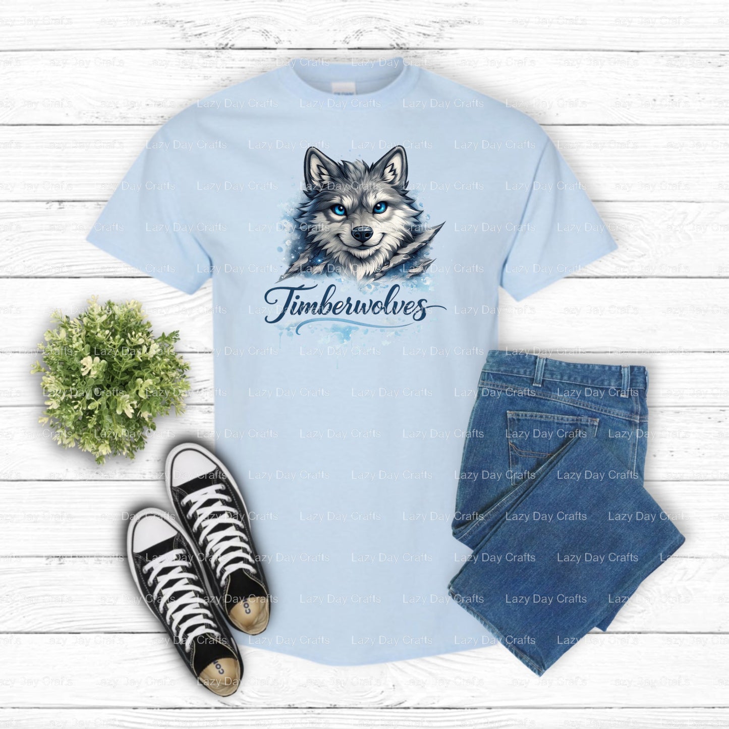 Timberwolves – School Spirit DTF Transfer (view 1 of 2) – by Lazy Day Crafts – DTF Transfers – School Spirit, School Spirit