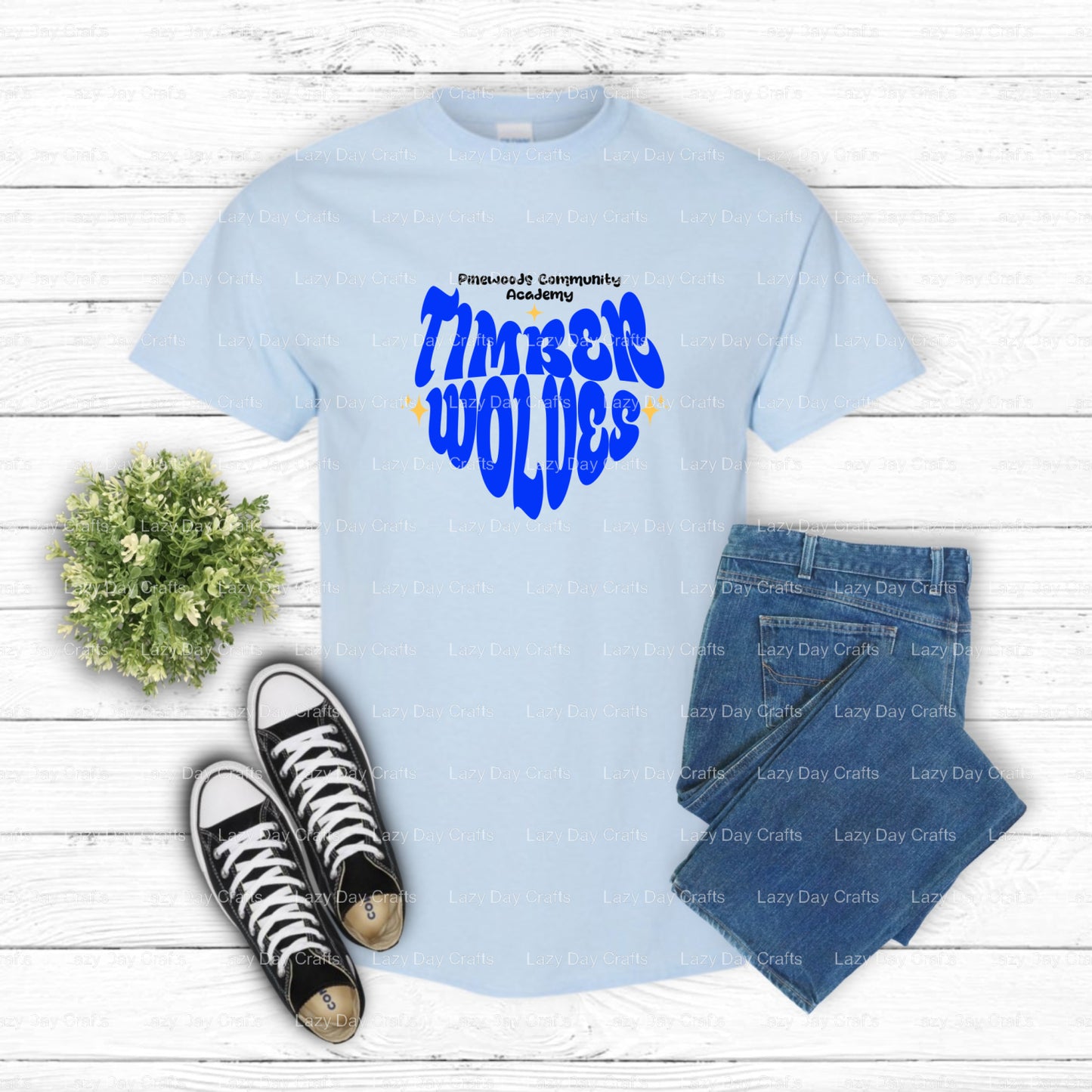 Timberwolves – School Spirit DTF Transfer (view 1 of 2) – by Lazy Day Crafts – DTF Transfers – School Spirit, Mascot DTF T...