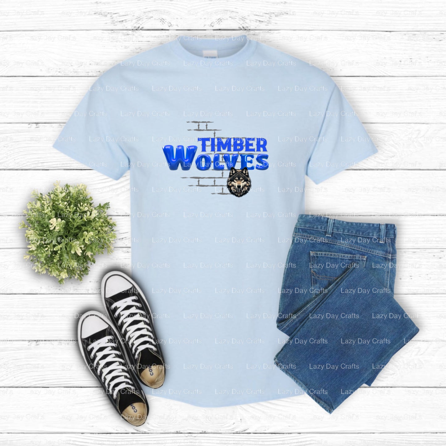 Timberwolves – School Spirit DTF Transfer (view 1 of 2) – by Lazy Day Crafts – DTF Transfers – School Spirit, School Spirit
