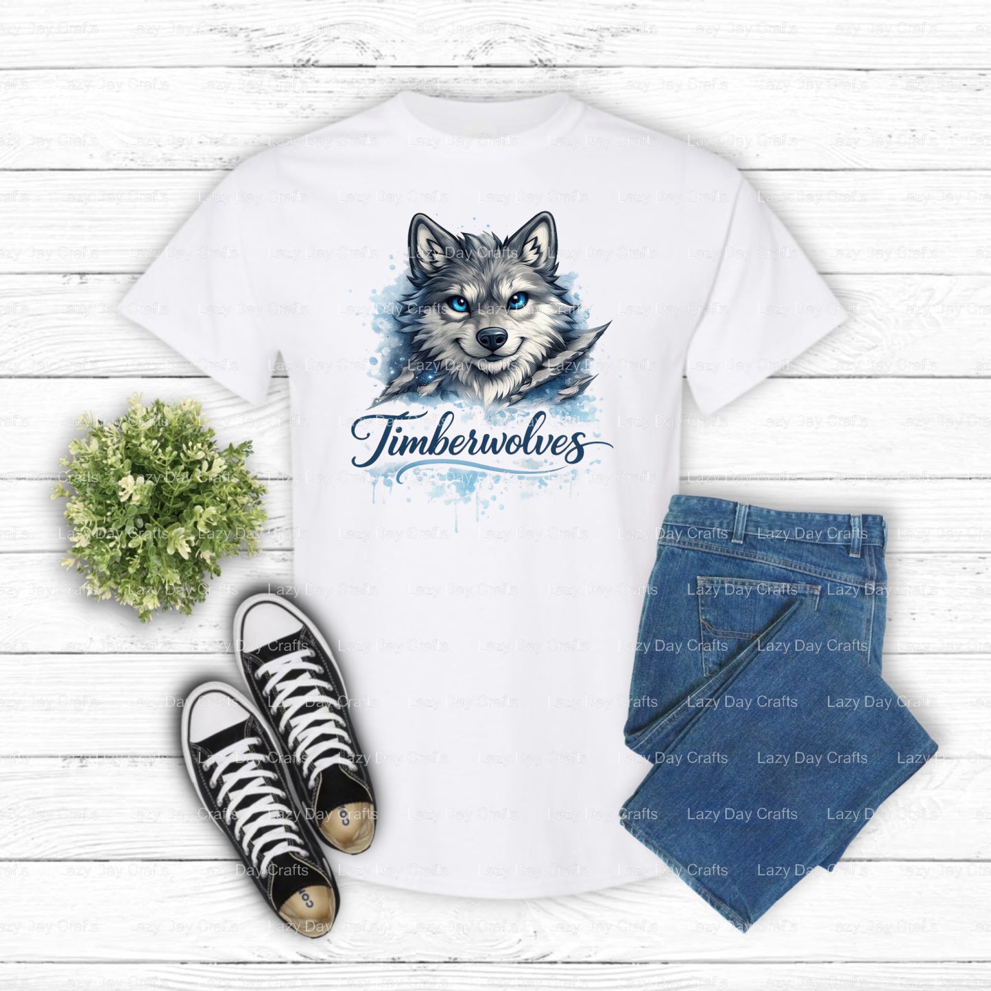Timberwolves – School Spirit DTF Transfer (view 2 of 2) – by Lazy Day Crafts – DTF Transfers – School Spirit, School Spirit