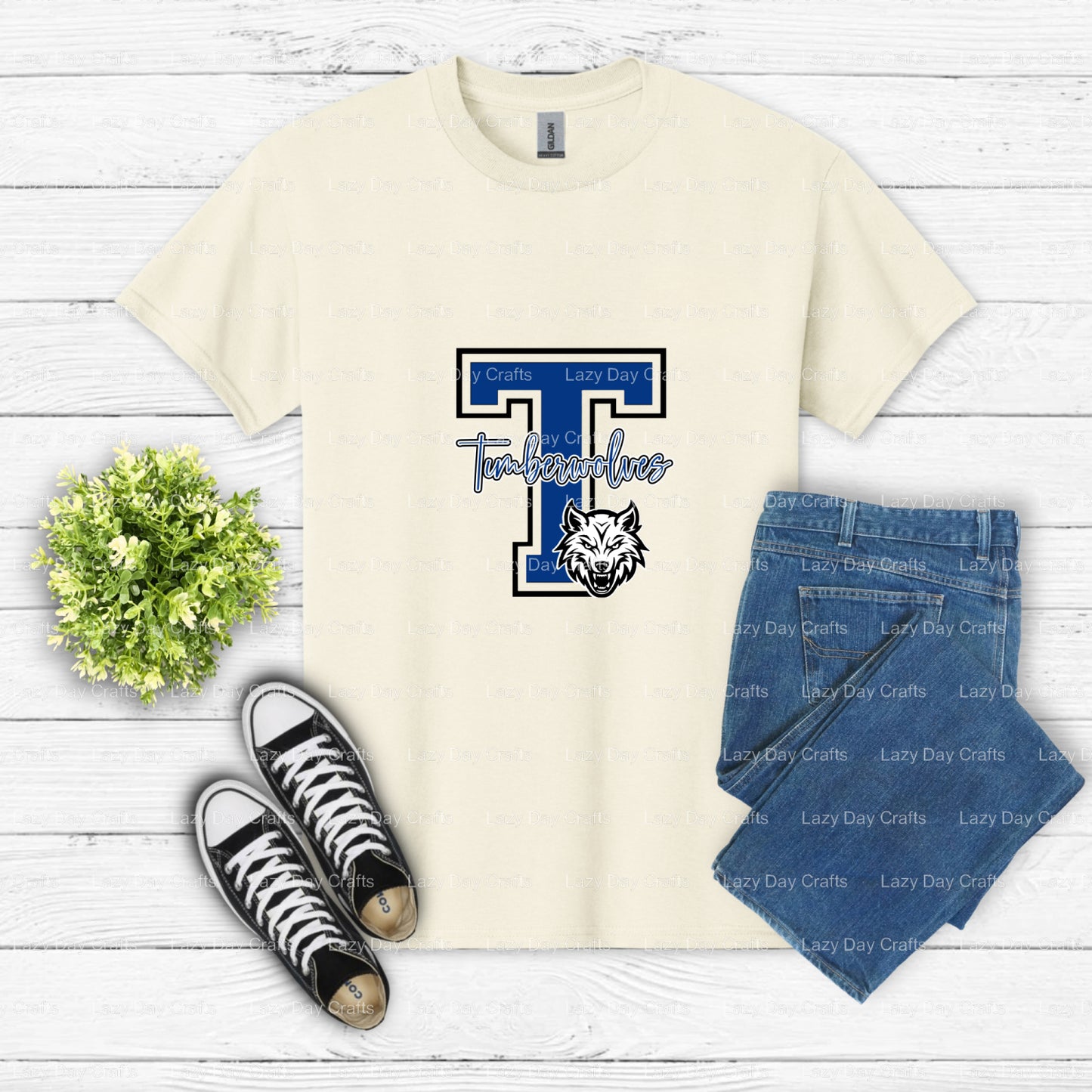 Timberwolves – School Spirit DTF Transfer (view 2 of 2) – by Lazy Day Crafts – DTF Transfers – DTF Transfers, DTF Transfers