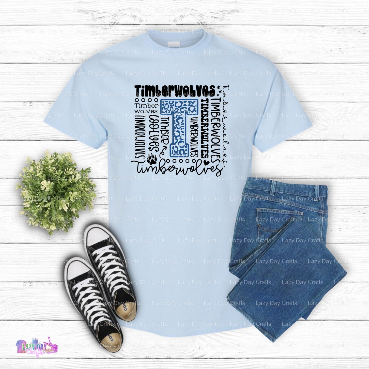 TIMBERWOLVES Typography Collage – NBA DTF Transfer (view 1 of 2) – by Lazy Day Crafts – DTF Transfers – Sports, NBA