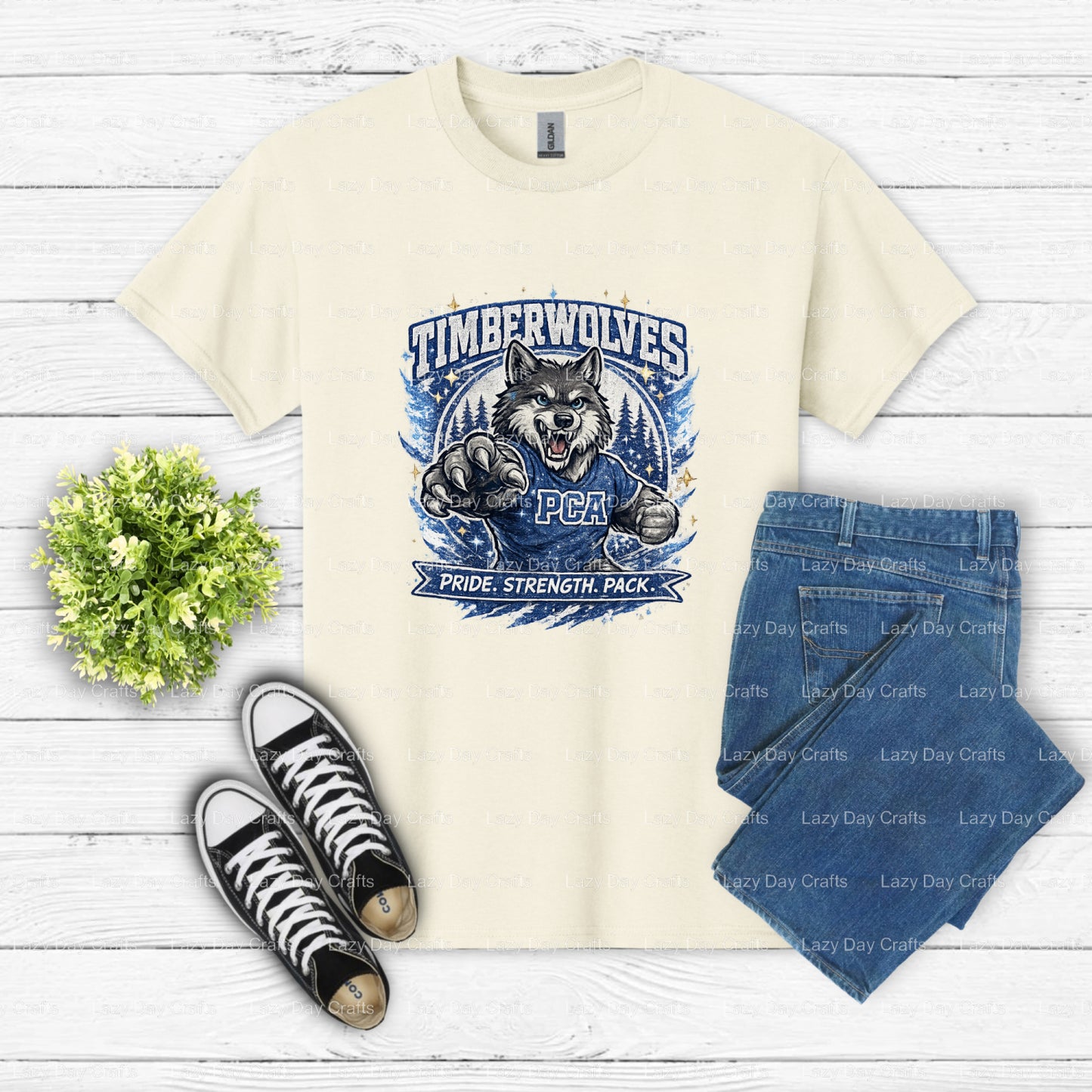 Timberwolves Wolf Head – Fan Gear DTF Transfer (view 1 of 2) – by Lazy Day Crafts – DTF Transfers – DTF Transfers, Premade...