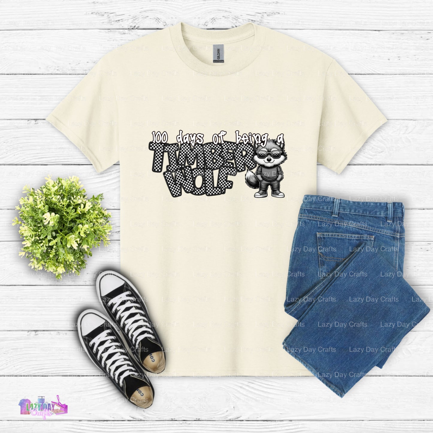 Timberwolves Wolf Head Logo – Professional Basketball DTF Transfer (view 2 of 2) – by Lazy Day Crafts – DTF Transfers – Pr...