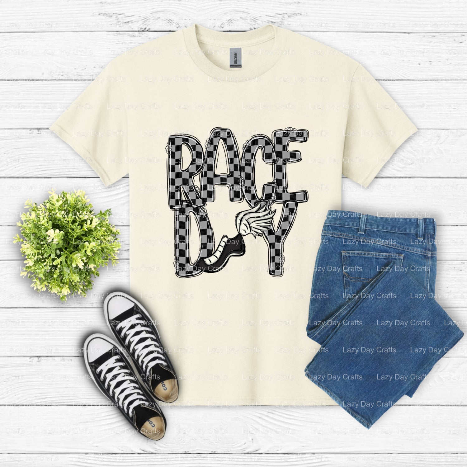TRACK – DTF Transfer (view 2 of 2) – by Lazy Day Crafts – DTF Transfers – DTF Transfers, Premade DTF