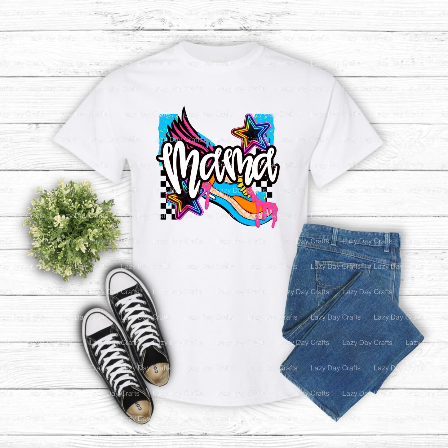 Track Mama – DTF Transfer (view 1 of 2) – by Lazy Day Crafts – DTF Transfers – DTF Transfers, Premade DTF
