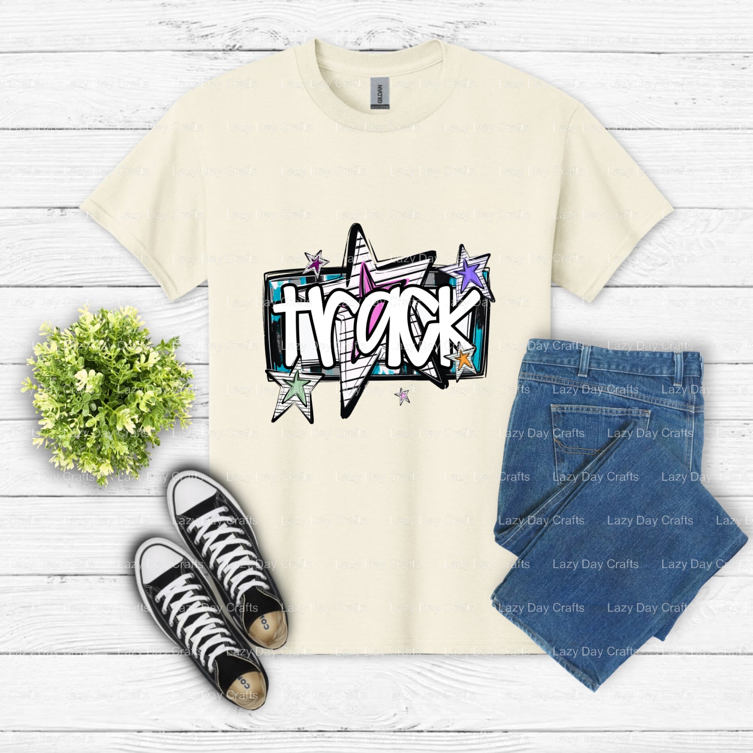 Track Runner – Ready to Press DTF Transfer (view 2 of 2) – by Lazy Day Crafts – DTF Transfers – DTF Transfers, Premade DTF