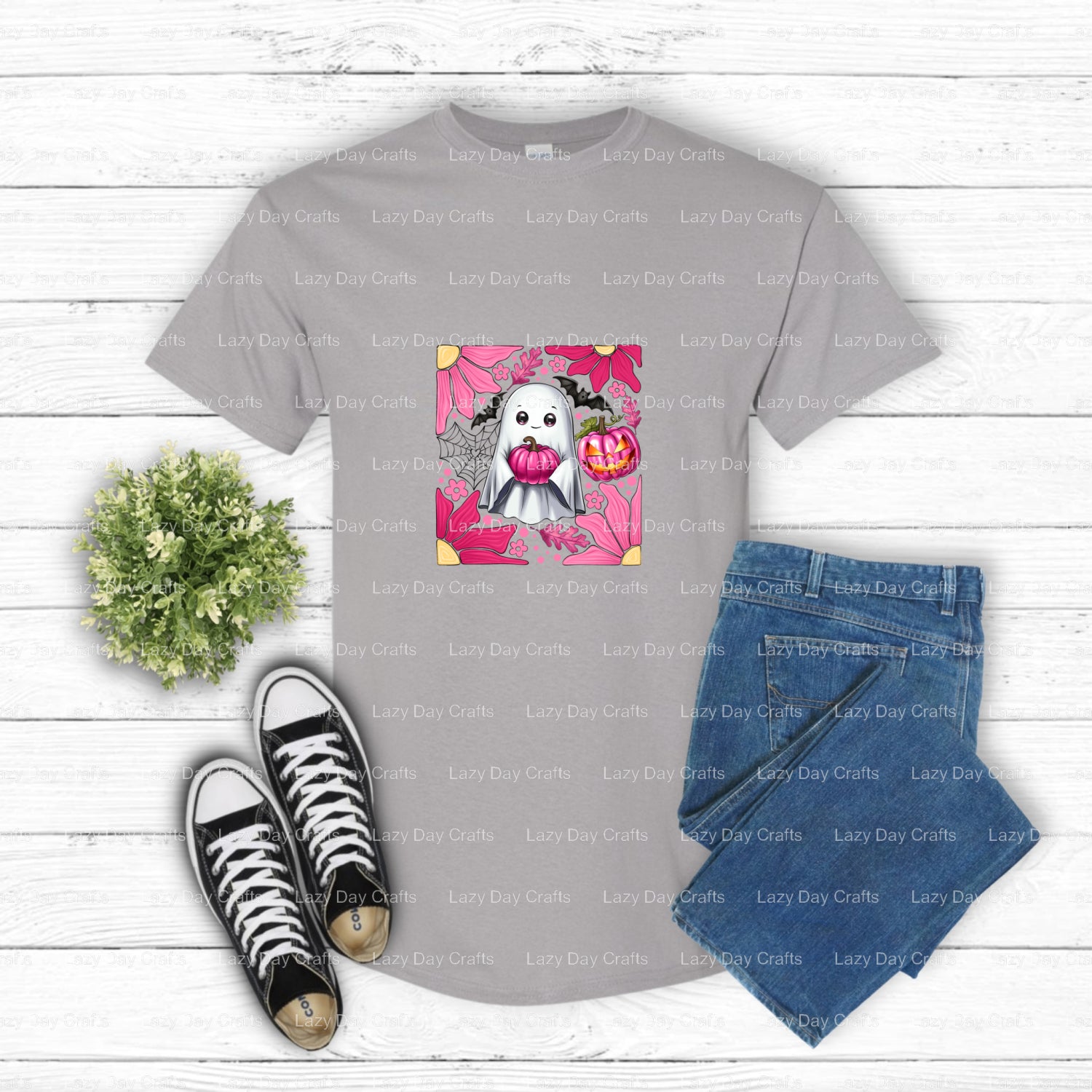 Trick or Treat Ghost – DTF Transfer (view 2 of 2) – by Lazy Day Crafts – DTF Transfers – DTF Transfers, custom apparel