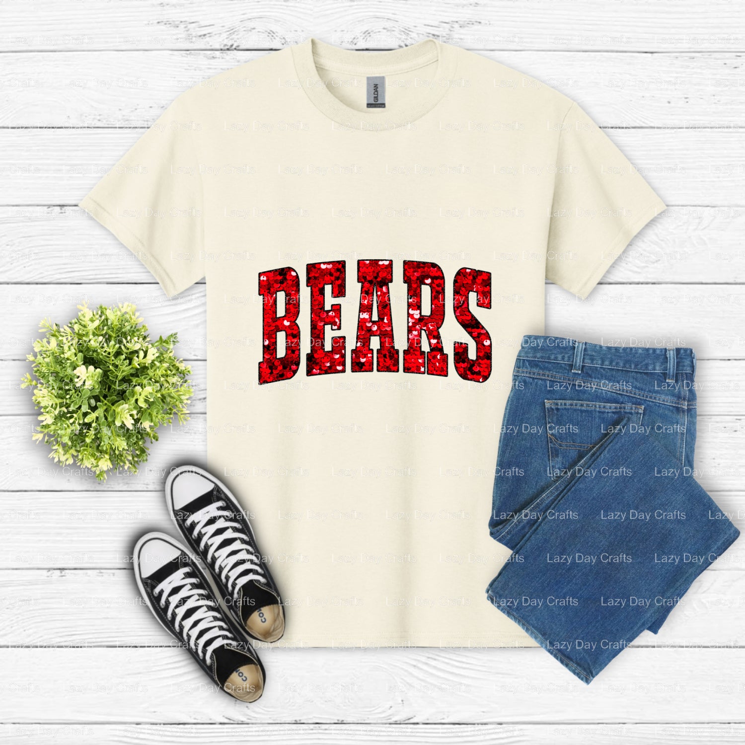 VARSITY BEARS – School Mascot DTF Transfer (view 2 of 2) – by Lazy Day Crafts – DTF Transfers – DTF Transfer, Apparel Decor