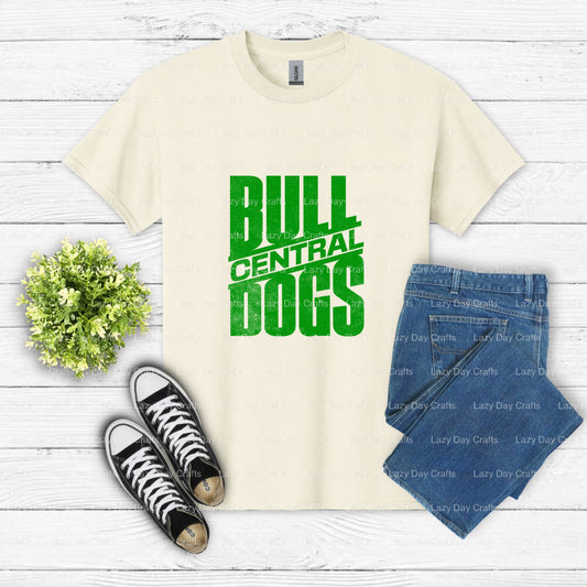 Victory Through Sweat Bulldogs – School Mascot DTF Transfer (view 1 of 2) – by Lazy Day Crafts – DTF Transfers – School Ma...