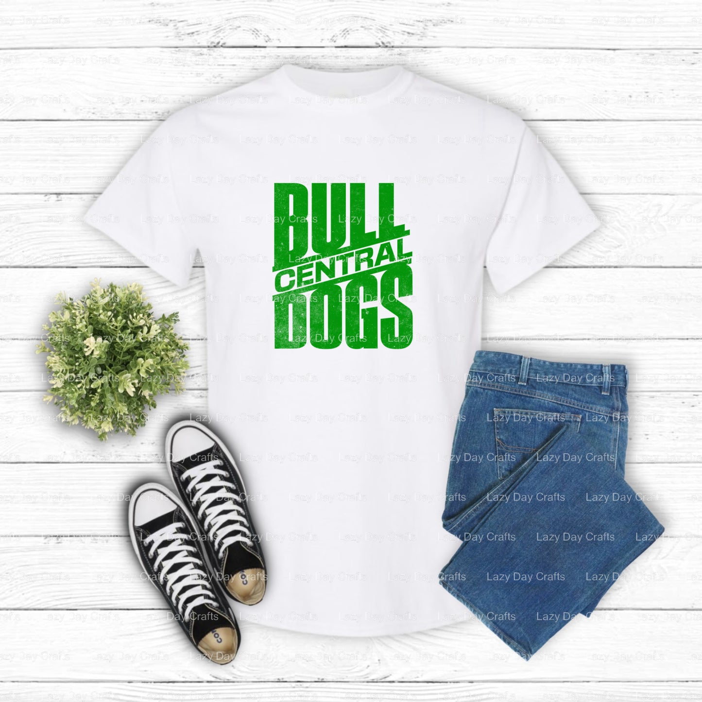 Victory Through Sweat Bulldogs – School Mascot DTF Transfer (view 2 of 2) – by Lazy Day Crafts – DTF Transfers – School Ma...