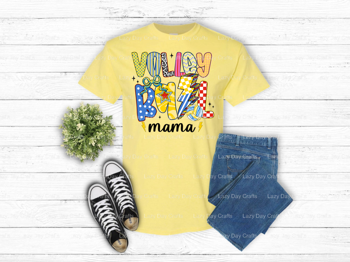 Volleyball Design – DTF Transfer (view 2 of 2) – by Lazy Day Crafts – DTF Transfers – DTF Transfers, Premade DTF