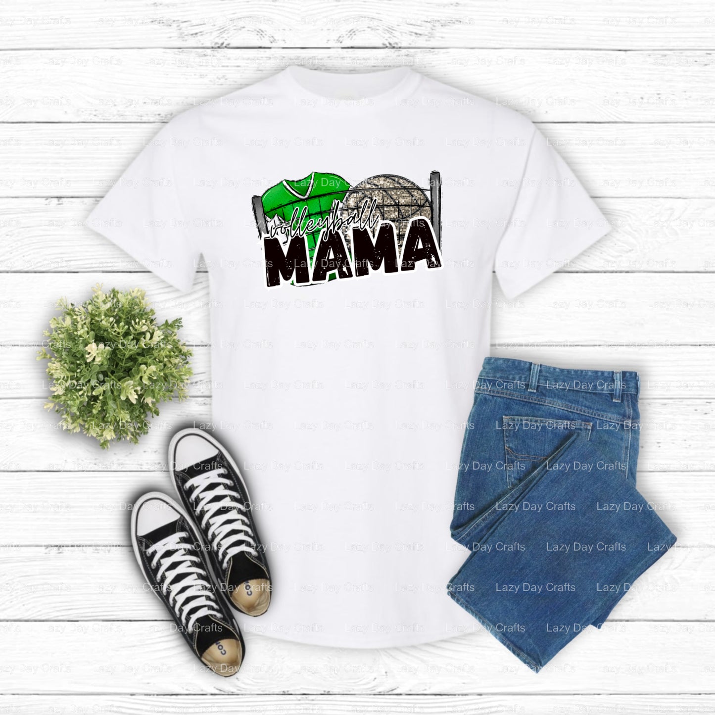 Volleyball Mama – Volleyball DTF Transfer (view 1 of 2) – by Lazy Day Crafts – DTF Transfers – Volleyball, DTF Transfers