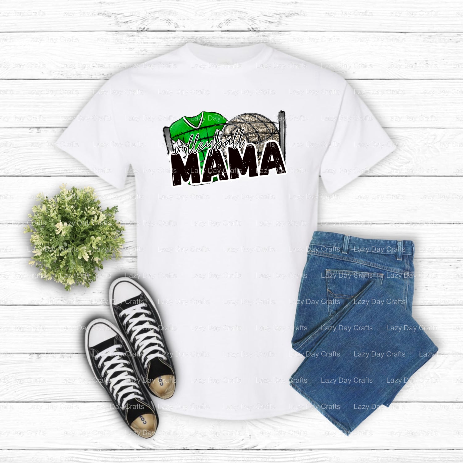 Volleyball Mama – Volleyball DTF Transfer (view 1 of 2) – by Lazy Day Crafts – DTF Transfers – Volleyball, DTF Transfers