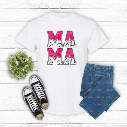 Volleyball Mama – Volleyball DTF Transfer (view 1 of 2) – by Lazy Day Crafts – DTF Transfers – DTF Transfers, Premade DTF