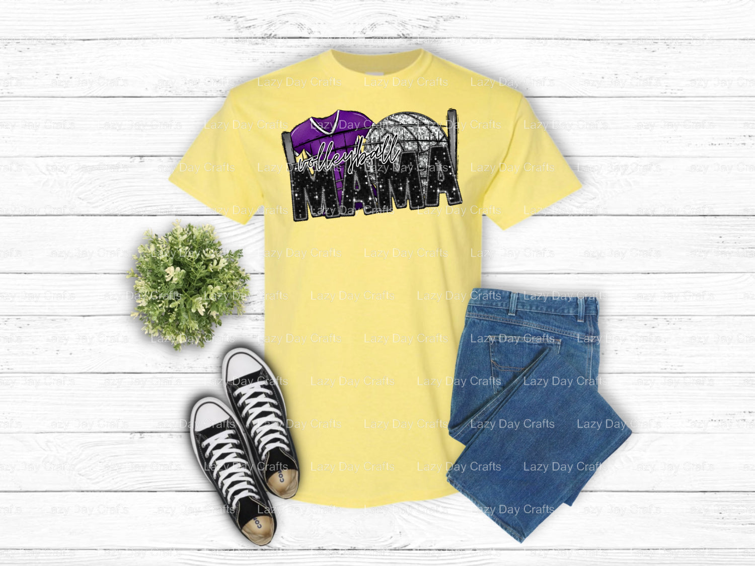 VOLLEYBALL MAMA – Volleyball DTF Transfer (view 1 of 2) – by Lazy Day Crafts – DTF Transfers – Volleyball, DTF Transfers
