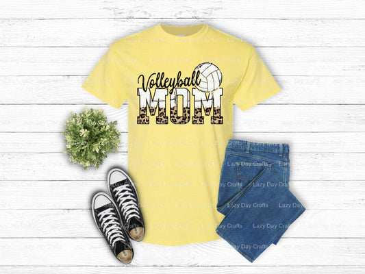 Volleyball Mom – Volleyball DTF Transfer (view 2 of 2) – by Lazy Day Crafts – DTF Transfers – Volleyball, DTF Transfers