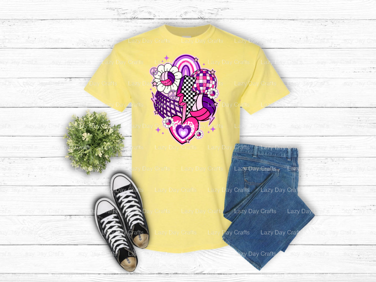VOLLEYBALL – Volleyball DTF Transfer (view 1 of 2) – by Lazy Day Crafts – DTF Transfers – DTF Transfers, Premade DTF