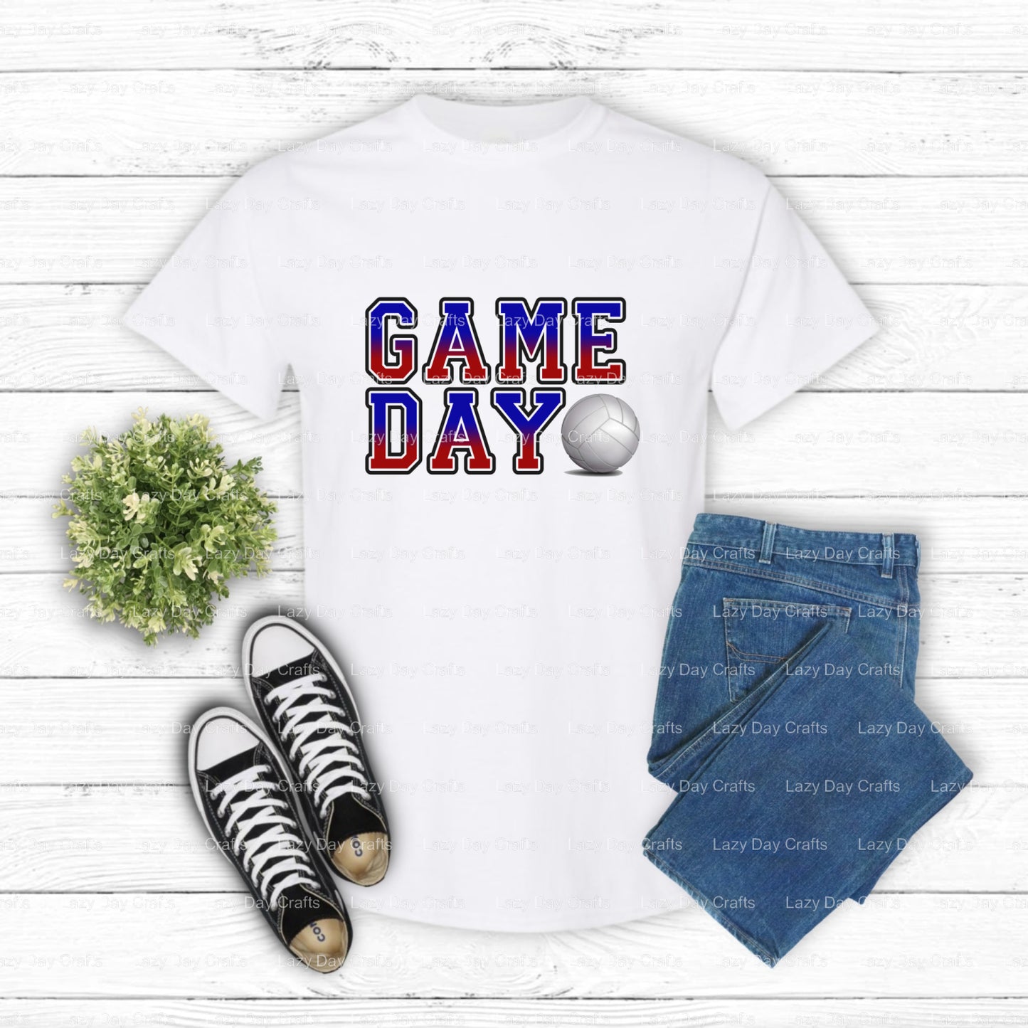 VOLLEYBALL – Volleyball DTF Transfer (view 2 of 2) – by Lazy Day Crafts – DTF Transfers – DTF Transfers, Premade DTF