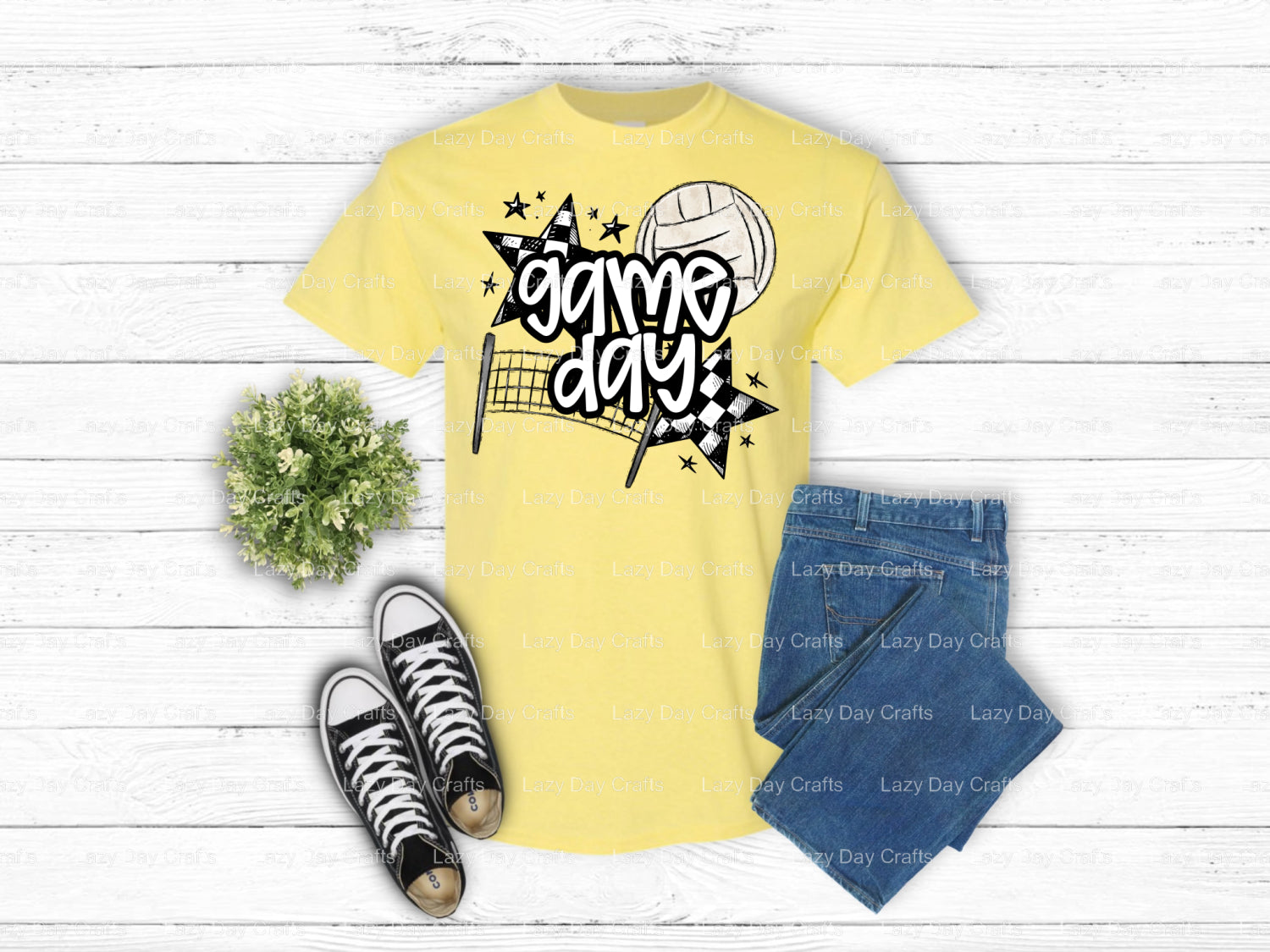 VOLLEYBALL – Volleyball DTF Transfer (view 2 of 2) – by Lazy Day Crafts – DTF Transfers – DTF Transfers, Premade DTF