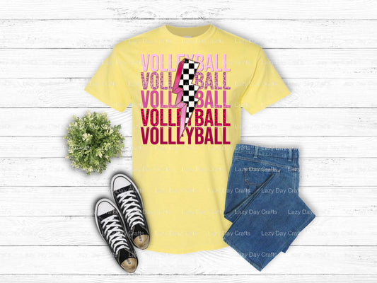 Volleyball – Volleyball DTF Transfer (view 2 of 2) – by Lazy Day Crafts – DTF Transfers – DTF Transfers, Volleyball