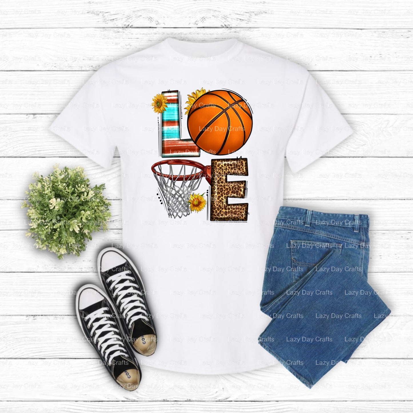 Western Basketball LOVE – DTF Transfer (view 1 of 2) – by Lazy Day Crafts – DTF Transfers – DTF Transfers, Premade DTF