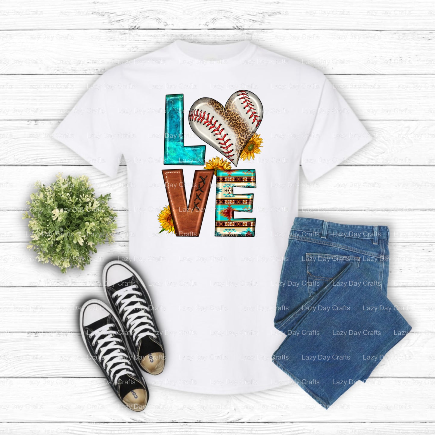 WESTERN LOVE Baseball – DTF Transfer (view 2 of 2) – by Lazy Day Crafts – DTF Transfers – DTF Transfers, DTF Transfers