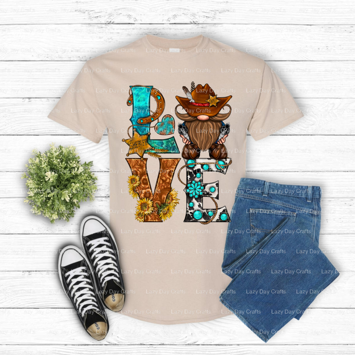Western Love – Western DTF Transfer (view 2 of 2) – by Lazy Day Crafts – DTF Transfers – Western, DTF Transfers