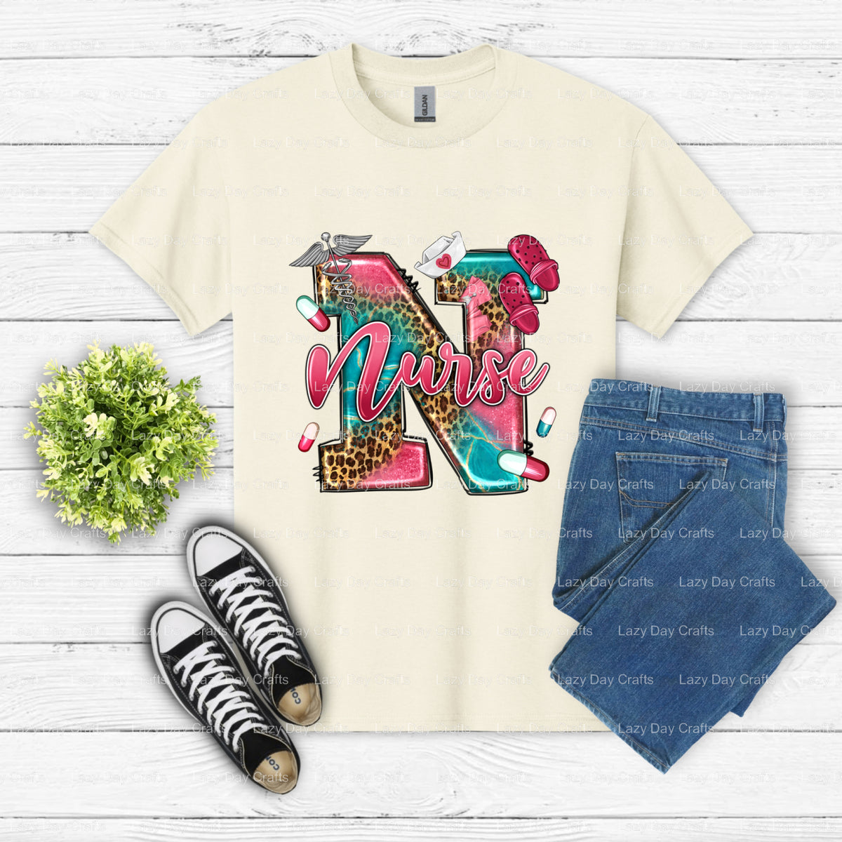 WILD WESTERN NURSE – DTF Transfer (view 2 of 2) – by Lazy Day Crafts – DTF Transfers – DTF Transfers, Premade DTF