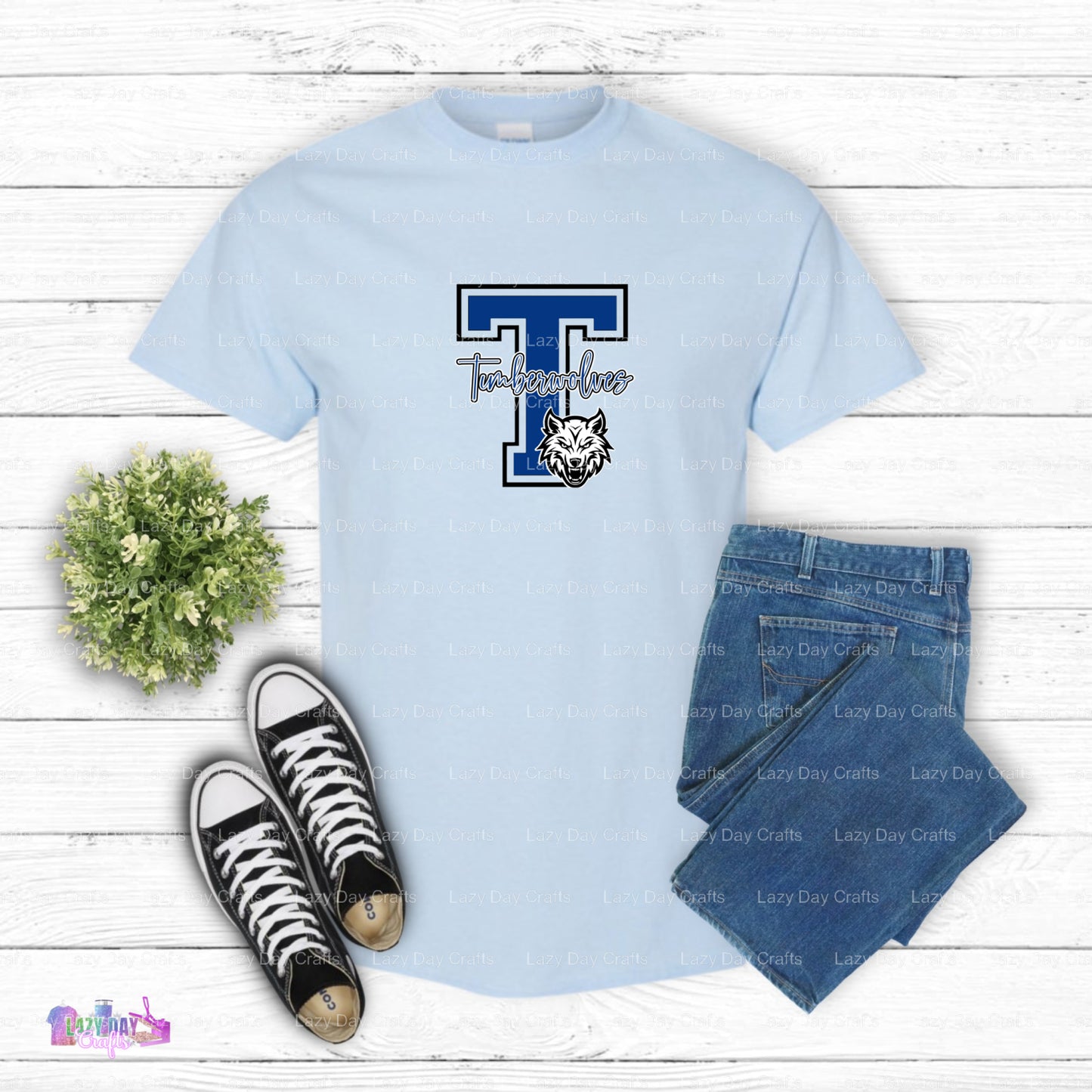 Wild Wolf Basketball Mascot – DTF Transfer (view 1 of 2) – by Lazy Day Crafts – DTF Transfers – Sports Fan Apparel, Ready-...
